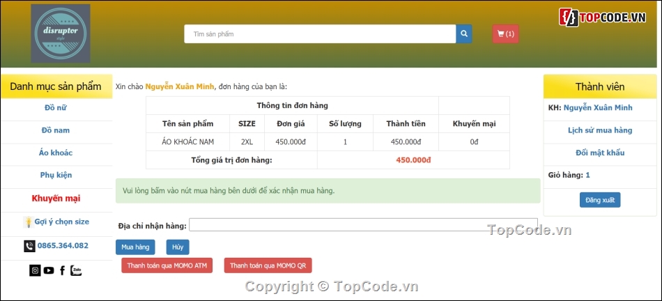 PHP Thuần,Shop thời trang,giao diện đẹp